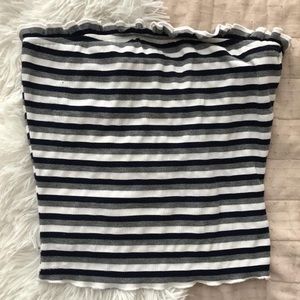 striped tube top